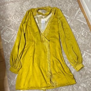 NWT Yellow Fringe Dress